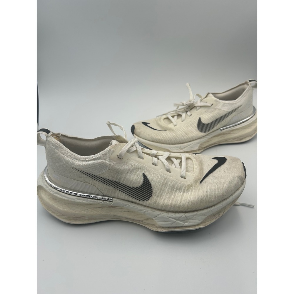 Nike ZoomX Invincible Run‎ Flyknit 3 Sail Black White DR2660-102 Mens Size 10